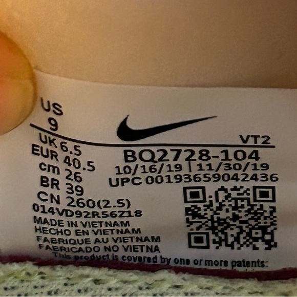 Nike React Element 55 Running Shoes, size 9 - Picture 11 of 12